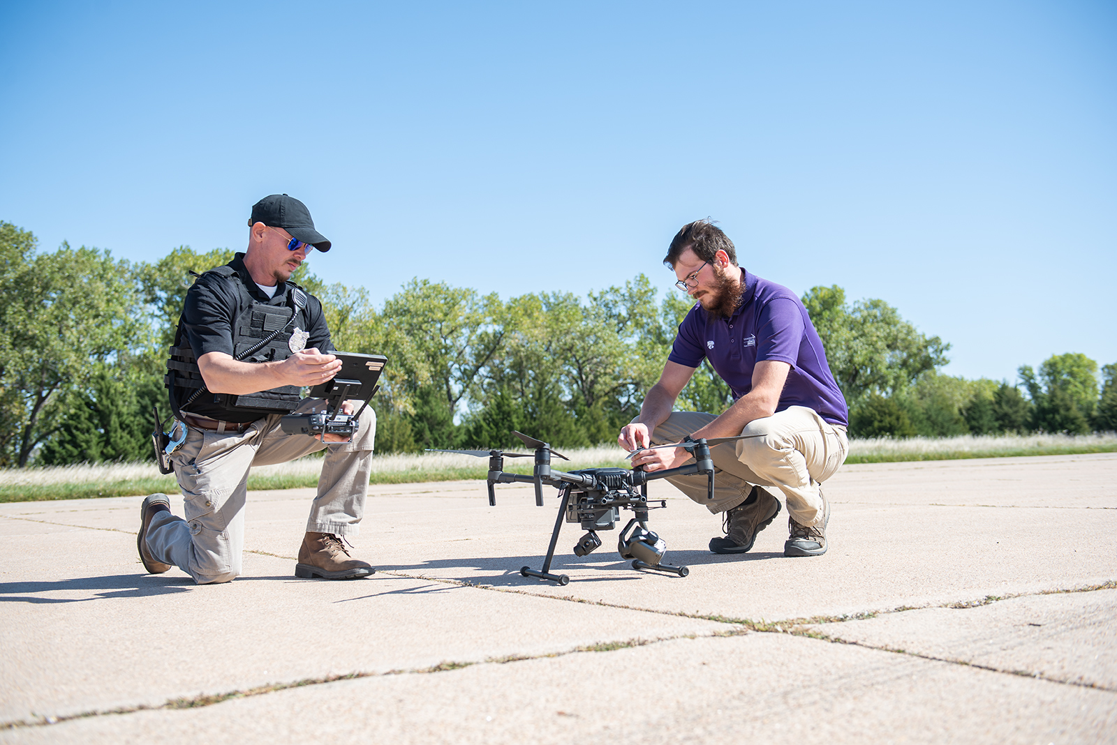 Professionals can add to their skills by adding education in drones. K-State Salina's UAS experts offer extensive course offerings to train and prepare learners to safely utilize drone technology. Many learners become FAA-approved by completion of the course. 