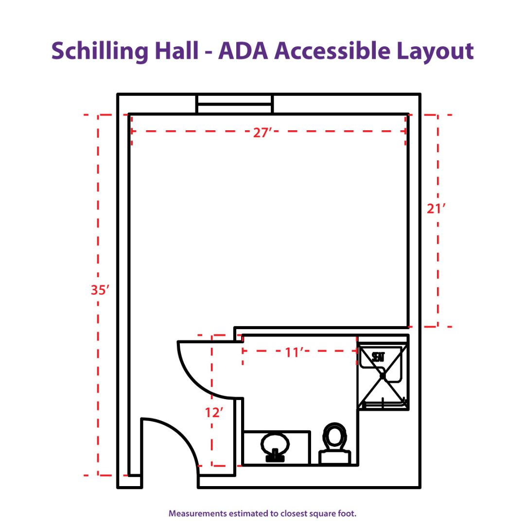 Schilling Hall ADA Figure